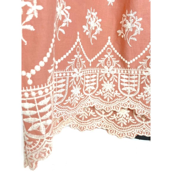 XXI, Dusty Pink, Embrodered Crochet Tank Top, Women, Sz Large - Picture 5 of 11